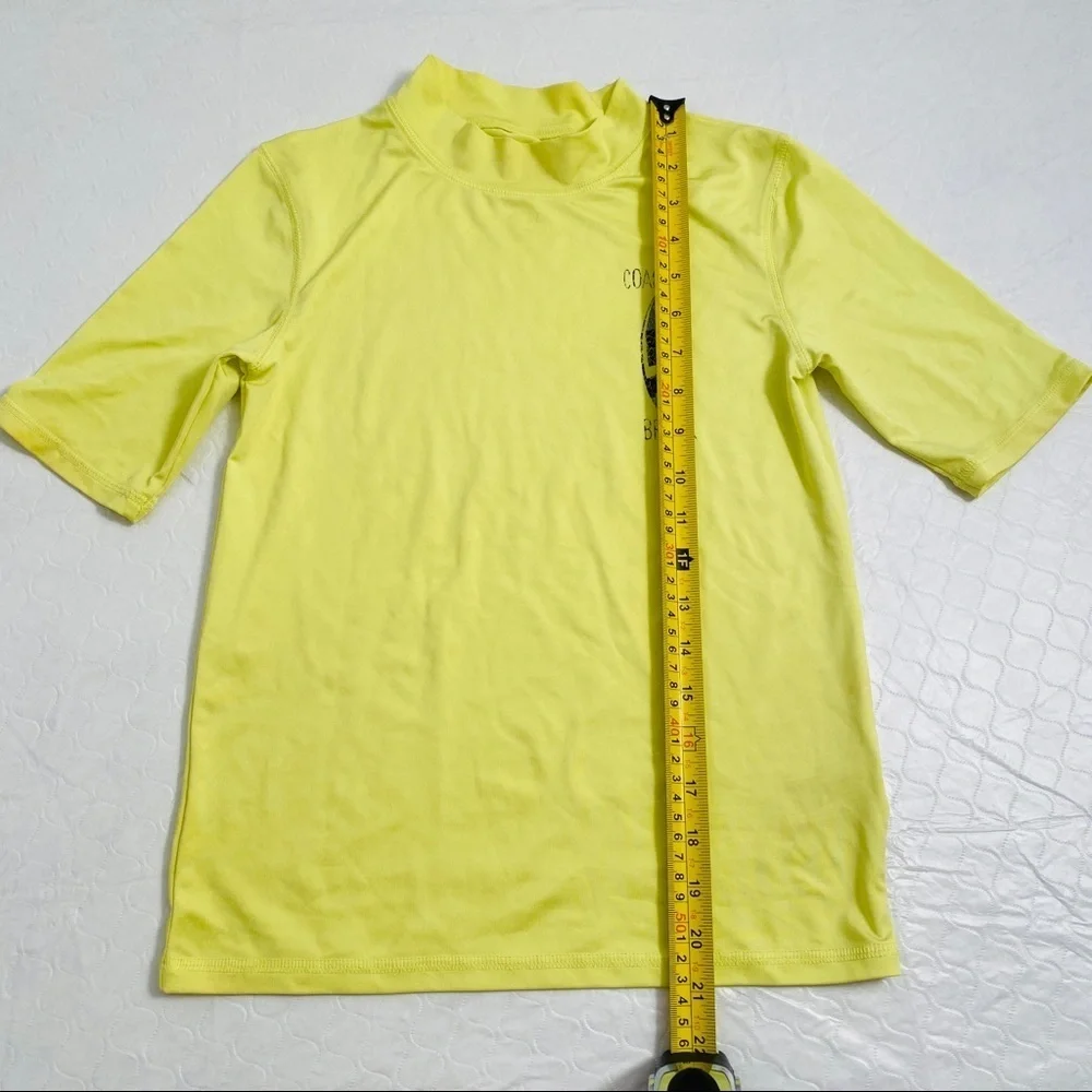 Cat and Jack neon yellow rash guard M = 8/10
